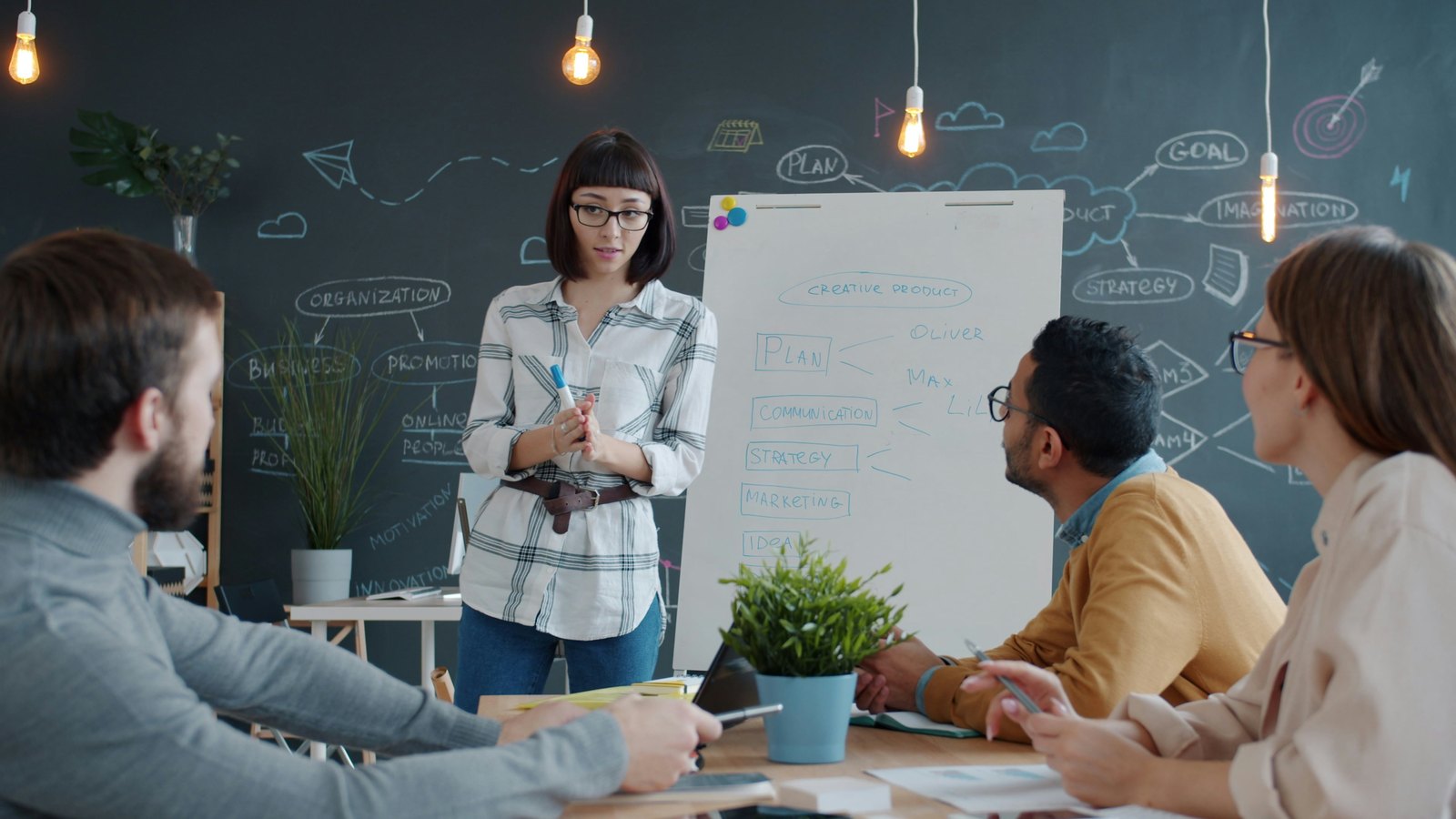 Security and risk professionals planning AI governance controls at a whiteboard